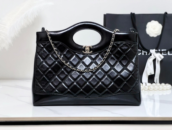 Chanel 31 Handbag Women's Shoulder Bag Oil Waxed Leather
