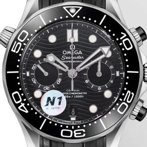 Omega Seamaster Hot Sale Men's Automatic Mechanical Watch Leather Strap 44mm