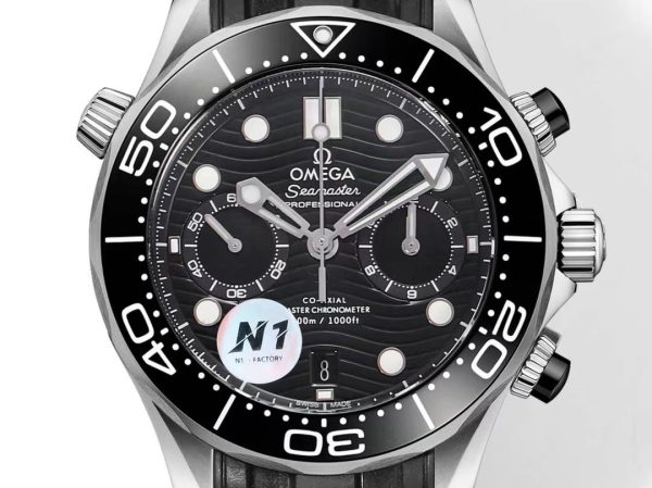Omega Seamaster Hot Sale Men's Automatic Mechanical Watch Leather Strap 44mm