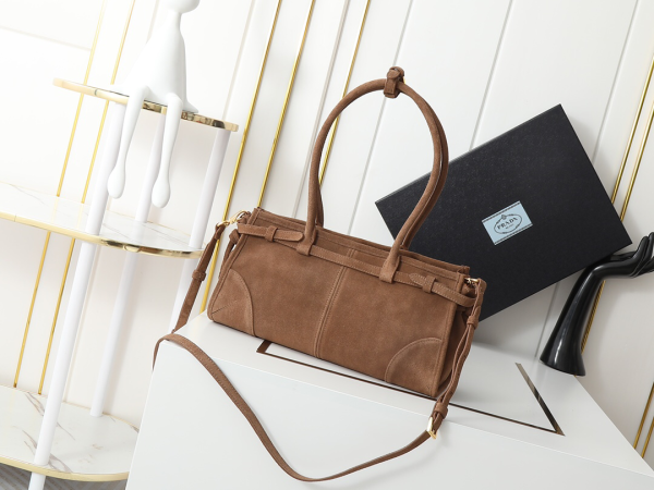 Prada Soft Lux Bag New Suede Women's Bag Vintage Style - Image 2