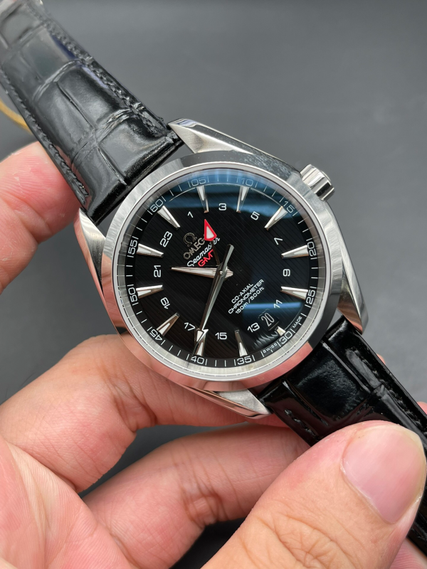 Omega Seamaster Hot Sale Men's Automatic Mechanical Watch Black Dial Black Belt 41mm - Image 2