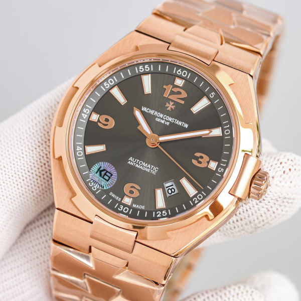 Vacheron Constantin fine imitation luxury rose gold watch Overseas collection - Image 2