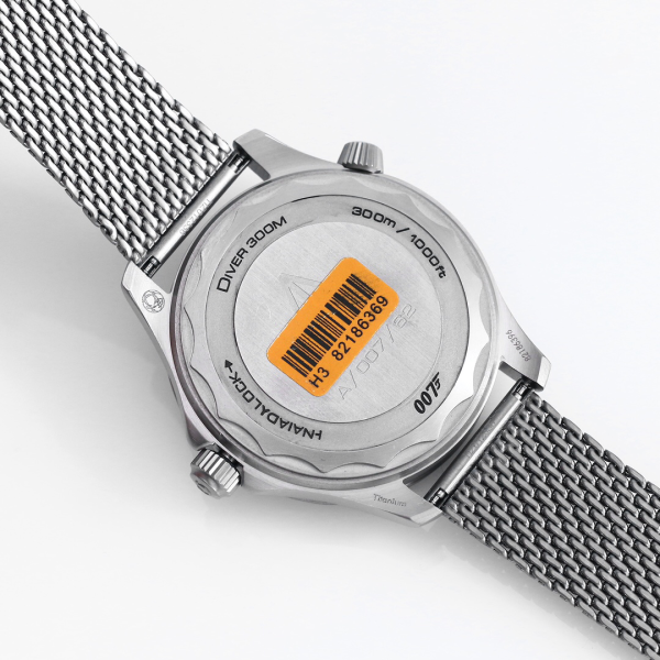 Omega Seamaster 300 James Bond Men's Automatic Mechanical Watch Original Ice Blue Display Orange dial - Image 5