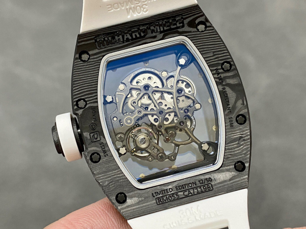 Richard Mille RM055 Men's Skeletonized Back View Mechanical Watch - Image 5
