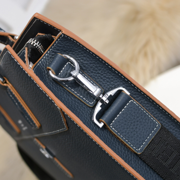 Hermes latest men's briefcase handbag calfskin crossbody shoulder bag - Image 6