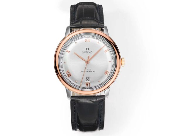 Omega DeVille Hot Model Men's Automatic Mechanical Watch with Leather Strap Available in Various Colors - Image 4