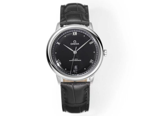 Omega DeVille Hot Model Men's Automatic Mechanical Watch with Leather Strap Available in Various Colors - Image 3