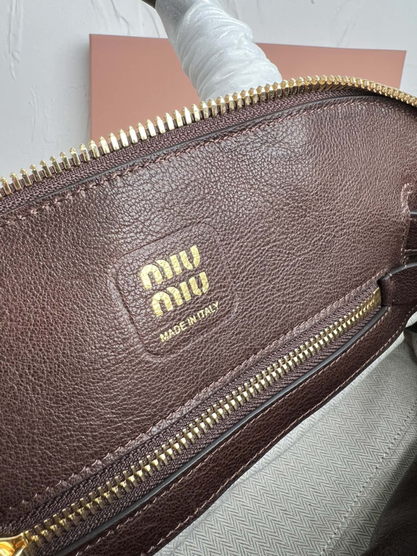 Miu Miu Aventure Nappa Leather Tote Bowling Bag Bag Vintage Sheepskin - Image 8
