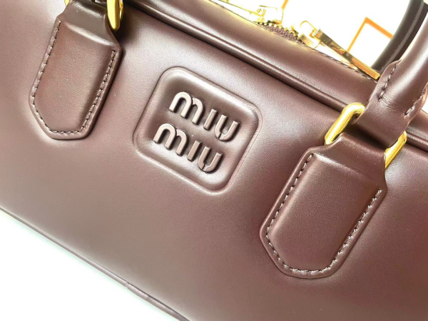 Miu Miu Medium Arcadie Leather Handbag Girls Fashion Bags - Image 6