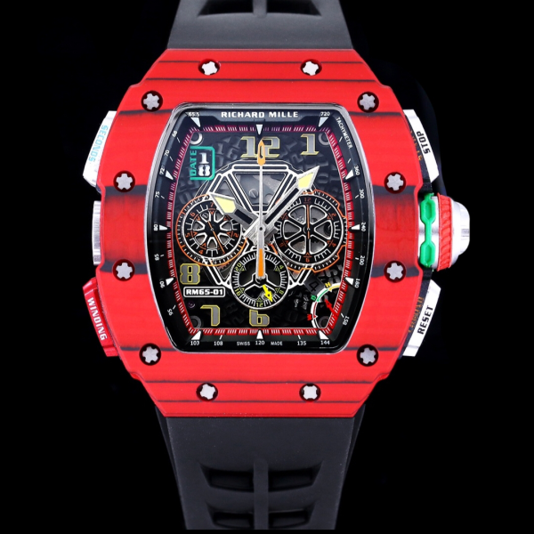 Richard Mille RM65-01 Boutique Men's Watch Avant-garde Skeleton Design Back See-Through Multi-color Available - Image 2