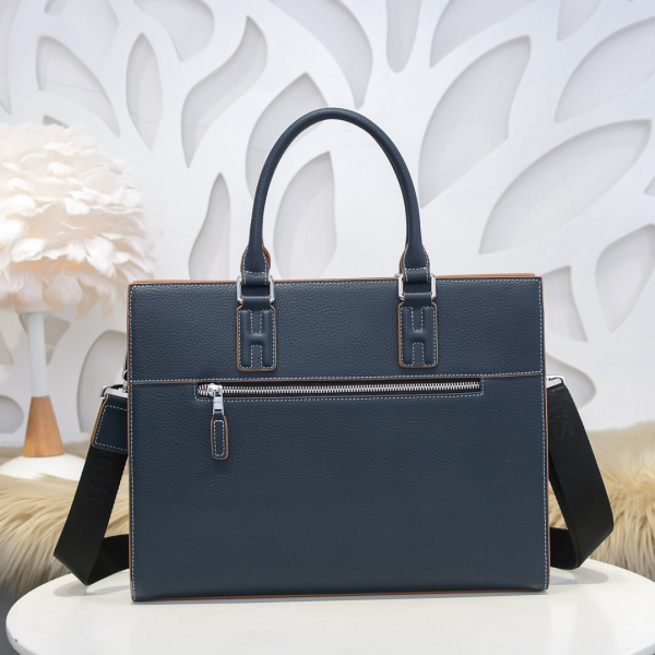 Hermes latest men's briefcase handbag calfskin crossbody shoulder bag - Image 3
