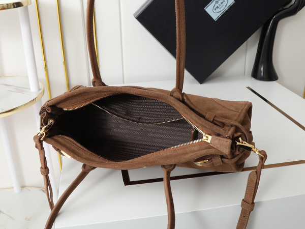 Prada Soft Lux Bag New Suede Women's Bag Vintage Style - Image 6