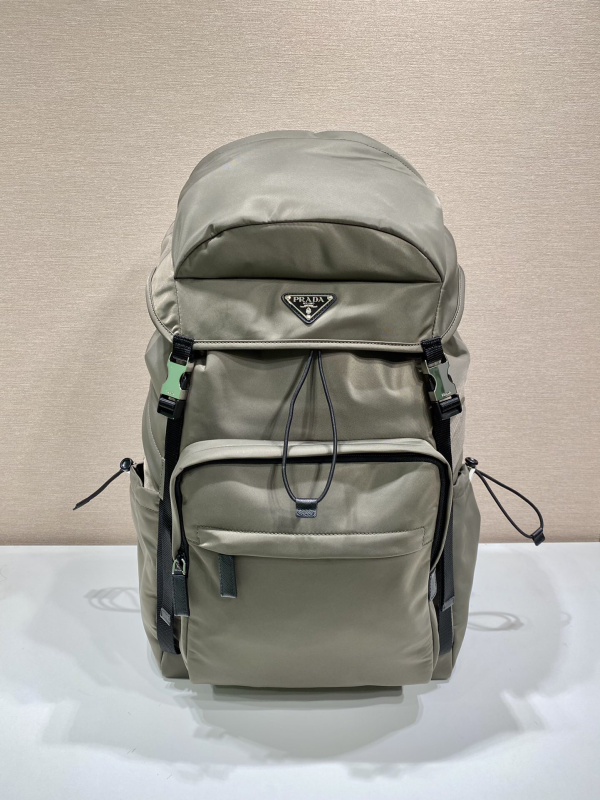 Prada Men's Backpack Fashion Hiking Bag Large Capacity
