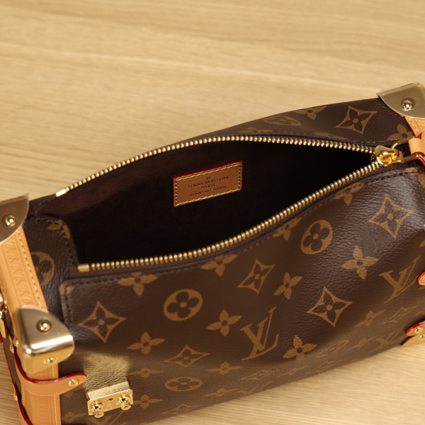 LV SIDE TRUNK Handbags Small Girls Bags Coated Canvas - Image 6