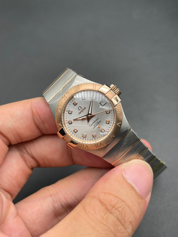 Omega Constellation Ladies Automatic Mechanical Steel Strap White Dial - Image 2