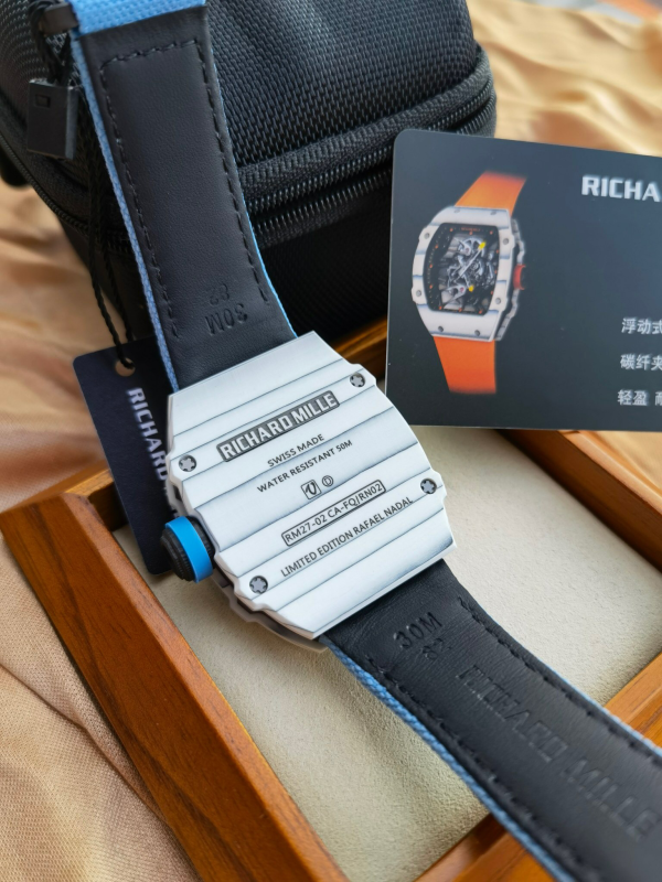 Richard Mille RM27-02 Men's Mechanical Watch Carbon Fiber Tourbillon - Image 5