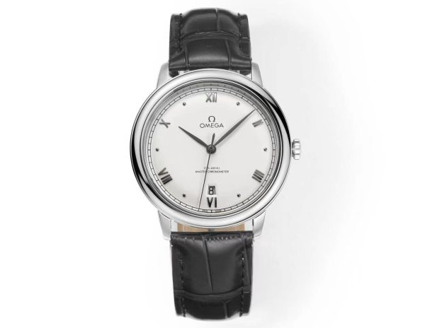 Omega DeVille Hot Model Men's Automatic Mechanical Watch with Leather Strap Available in Various Colors - Image 6