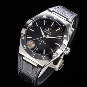 Omega Constellation Men's Automatic Mechanical Watch with Black Dial and White Dial