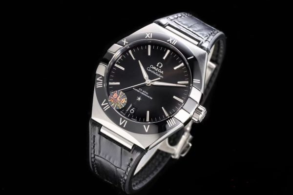 Omega Constellation Men's Automatic Mechanical Watch with Black Dial and White Dial