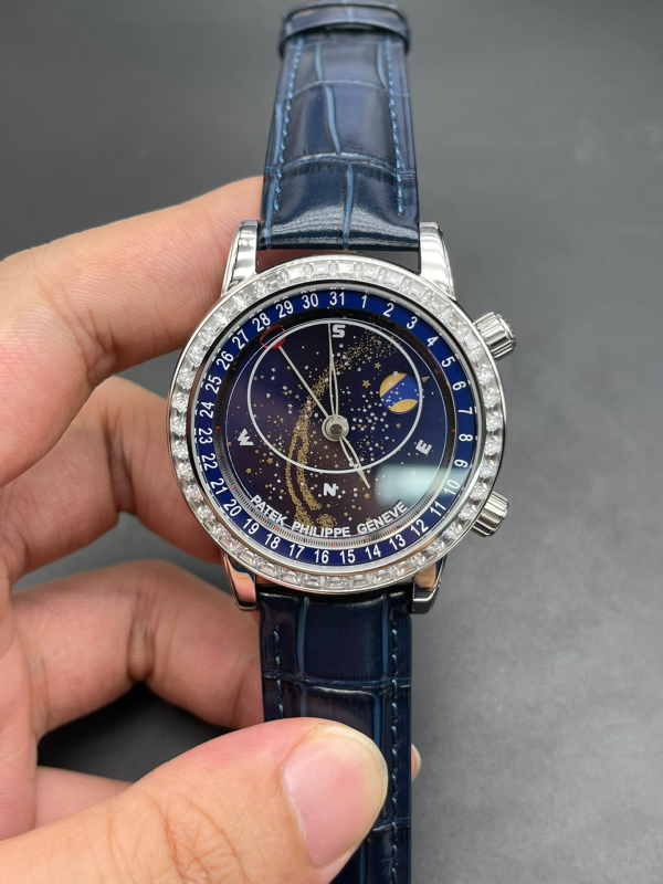 Patek Philippe Star World 6104 Men's Multifunction Moonphase Calendar
