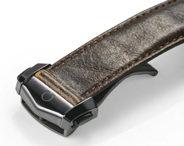 Omega Speedmaster Hot Sale Men's Automatic Mechanical Watch Orange Dial Brown Belt - Image 8