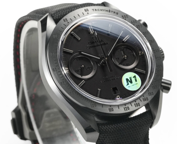Omega Speedmaster Hot Sale Men's Automatic Mechanical Watch All Black Dial Nylon Strap - Image 3