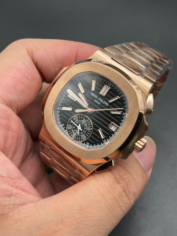 Patek Philippe Nautilus 5980 Men's Watch Double Hand - Image 5