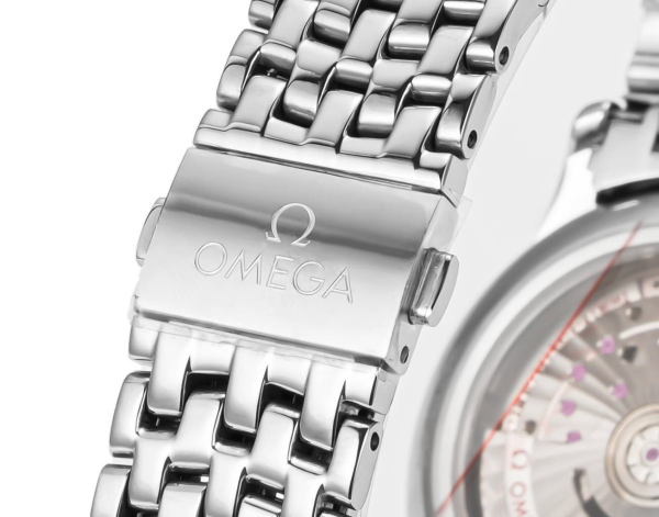 Omega DeVille Elegant Hot Model Men's Automatic Mechanical Watch White Dial Steel Strap 40mm - Image 9