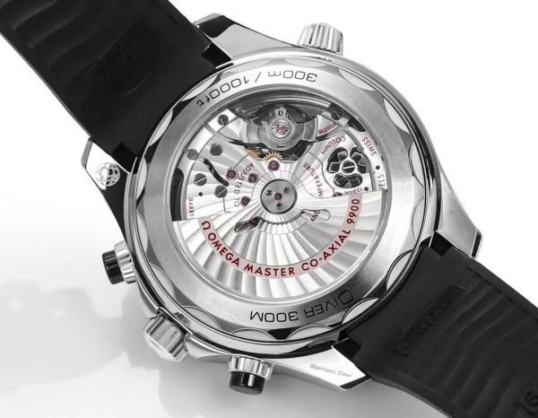 Omega Seamaster Hot Sale Men's Automatic Mechanical Watch Leather Strap 44mm - Image 9