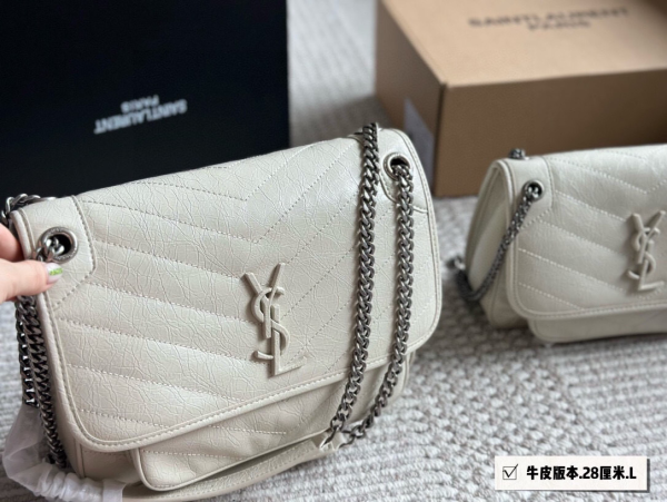 YSL Niki Women's Backpack Cowhide Soft Large Small - Image 3