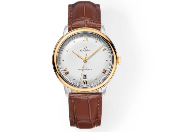 Omega DeVille Hot Model Men's Automatic Mechanical Watch with Leather Strap Available in Various Colors - Image 5