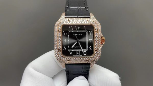 Cartier Santos New Men's Middle East Full Diamonds Collection - Image 7