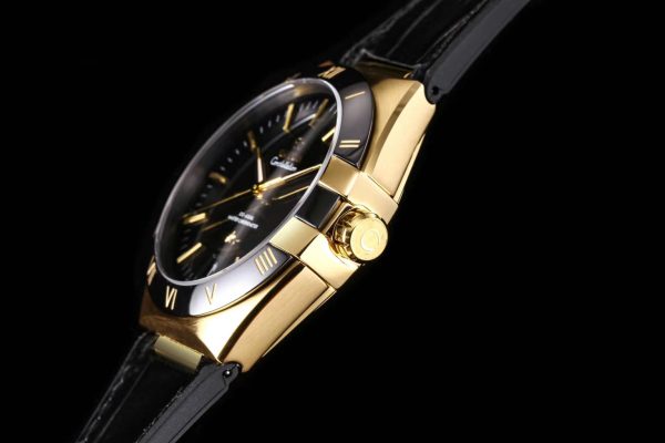 Omega Constellation Men's Automatic Mechanical Watch Belt Black Dial and Blue Dial - Image 5