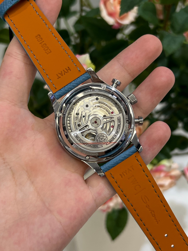 IWC Portuguese Chronograph Men's Watch with See-Through Back - Image 6