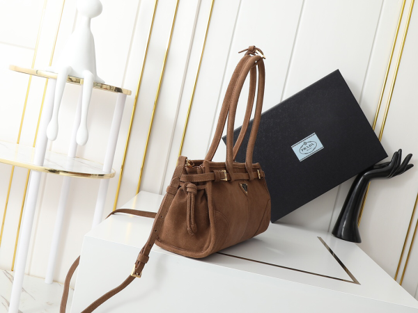 Prada Soft Lux Bag New Suede Women's Bag Vintage Style - Image 3