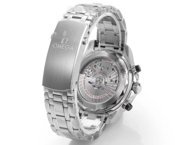 Omega Seamaster Hot Sale Men's Automatic Mechanical Watch Blue Dial Steel Strap 44mm - Image 3