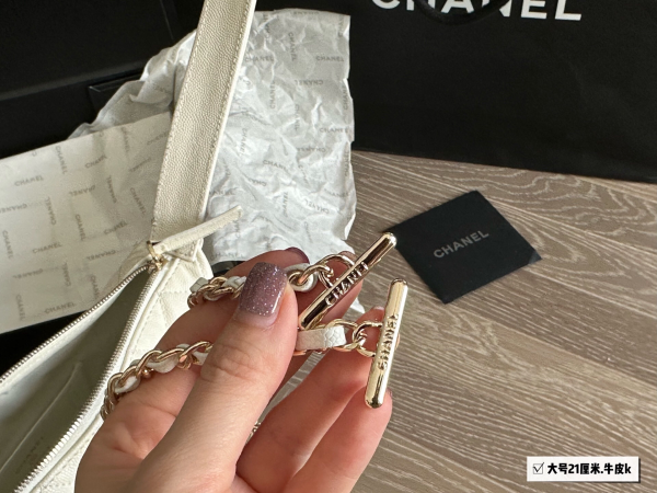 Chanel25c hobo Classic Chain Evening Bag Lunchbox Bag Ladies Small Bag - Image 9