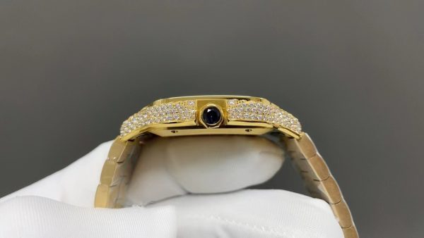 Cartier Santos New Men's Middle East Full Diamonds Collection - Image 4