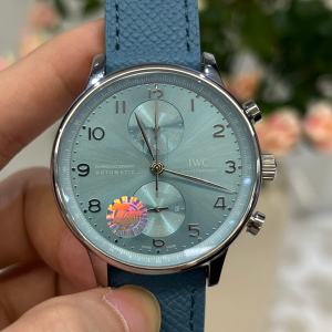 IWC Portuguese Chronograph Men's Watch with See-Through Back