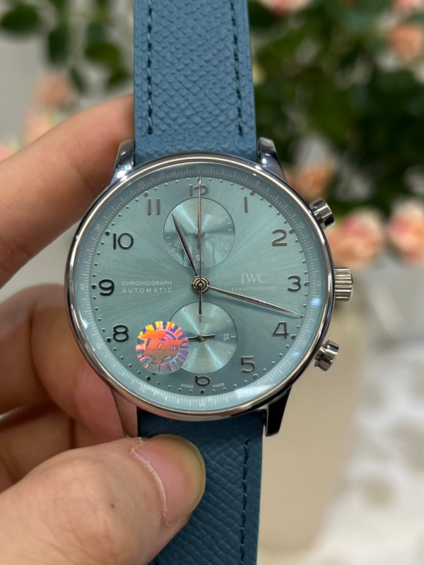 IWC Portuguese Chronograph Men's Watch with See-Through Back