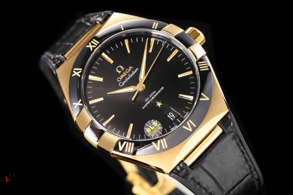 Omega Constellation Men's Automatic Mechanical Watch Belt Black Dial and Blue Dial