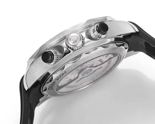 Omega Seamaster Hot Sale Men's Automatic Mechanical Watch Leather Strap 44mm - Image 8