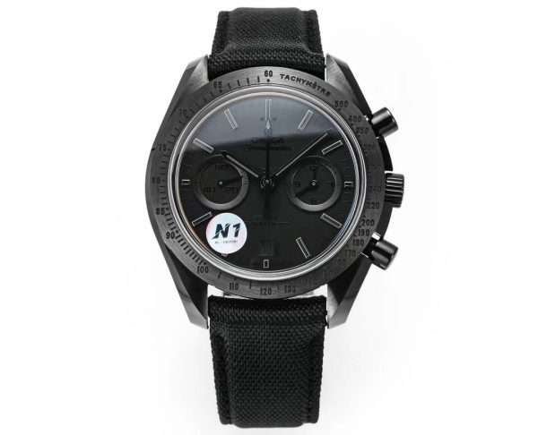 Omega Speedmaster Hot Sale Men's Automatic Mechanical Watch All Black Dial Nylon Strap