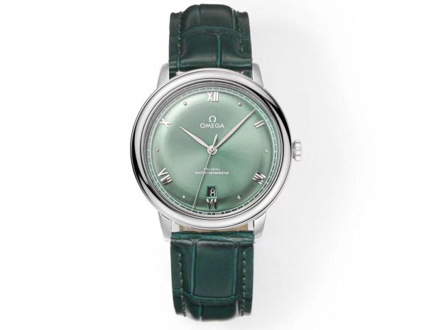 Omega DeVille Hot Model Men's Automatic Mechanical Watch with Leather Strap Available in Various Colors