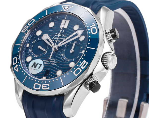 Omega Seamaster Hot Sale Men's Automatic Mechanical Watch Leather Strap 44mm - Image 4