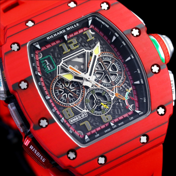 Richard Mille RM65-01 Boutique Men's Watch Avant-garde Skeleton Design Back See-Through Multi-color Available - Image 5