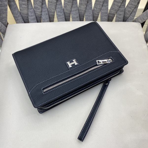Hermes Men's Clutch Bag Cowhide Hot models breakout king - Image 2