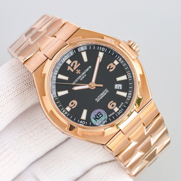 Vacheron Constantin fine imitation luxury rose gold watch Overseas collection - Image 3