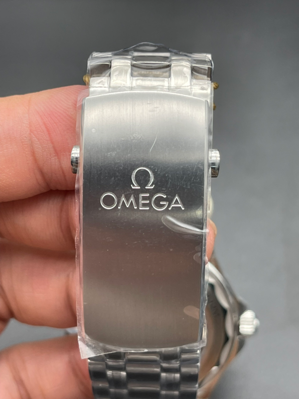 Omega Seamaster Hot Sale Men's Automatic Mechanical Watch Wave Pattern Dial Steel Strap 42mm - Image 7