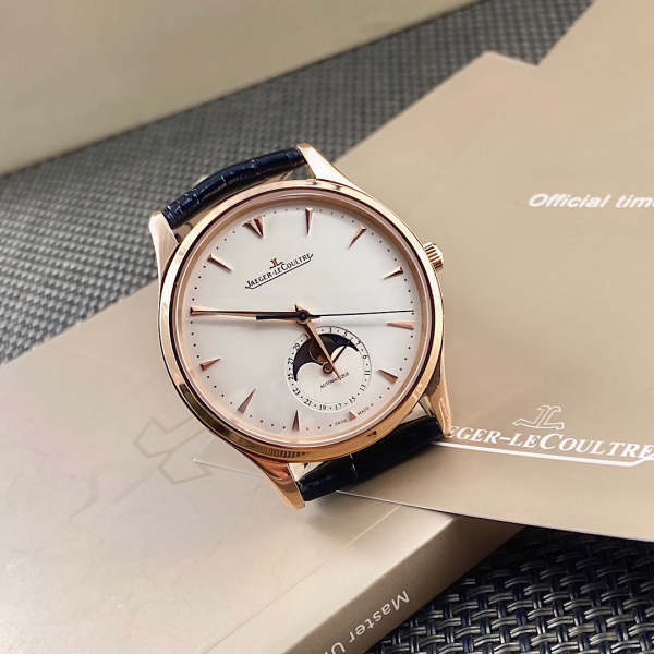 Jaeger-LeCoultre Master Ultra-Thin Moonphase Mechanical Men's Watch Rose Gold - Image 2